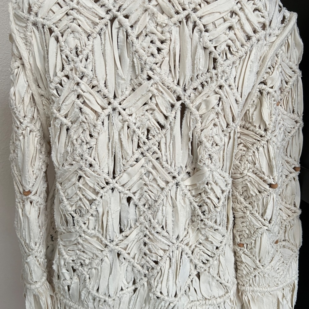 Free People Boho Rag Jacket Heirloom Collection Unique - Picture 2 of 4